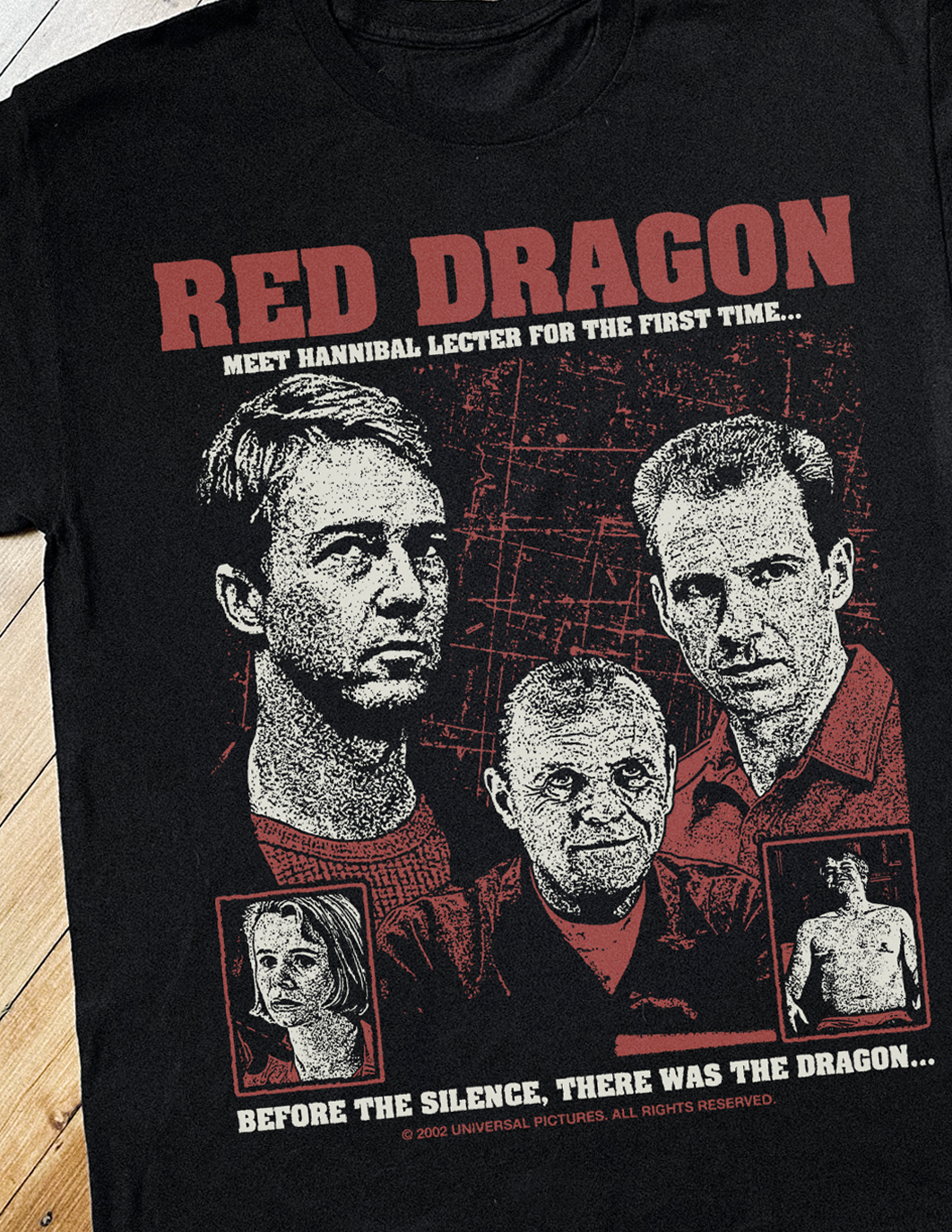 RED DRAGON BLACK T-SHIRT