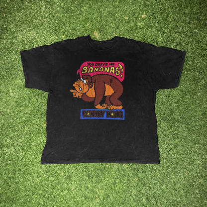 Sweet 80s 'You Drive Me Bananas' Vintage Washed Black Tee