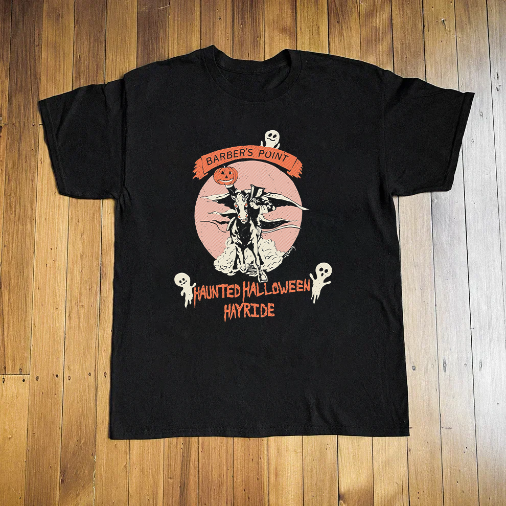 Barber's Point Halloween Hayride Black Tee