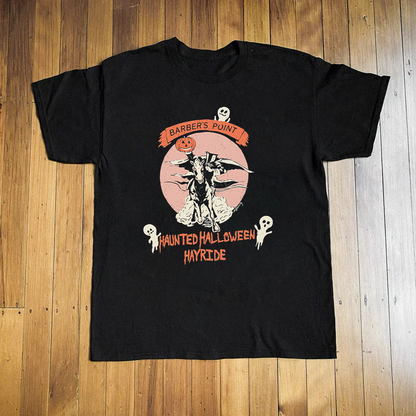 Barber's Point Halloween Hayride Black Tee