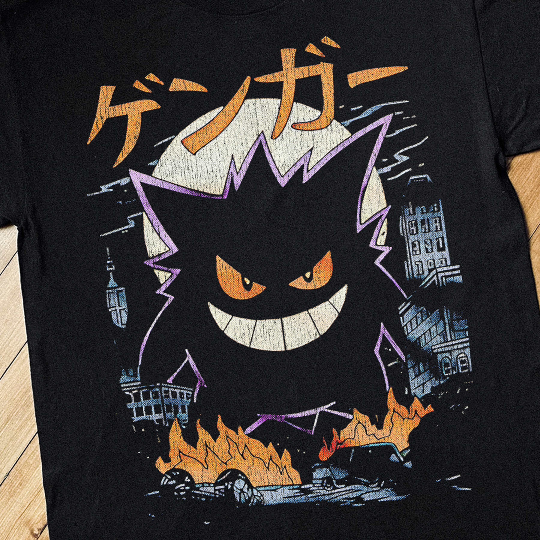90'S GENGAR BLACK T-SHIRT