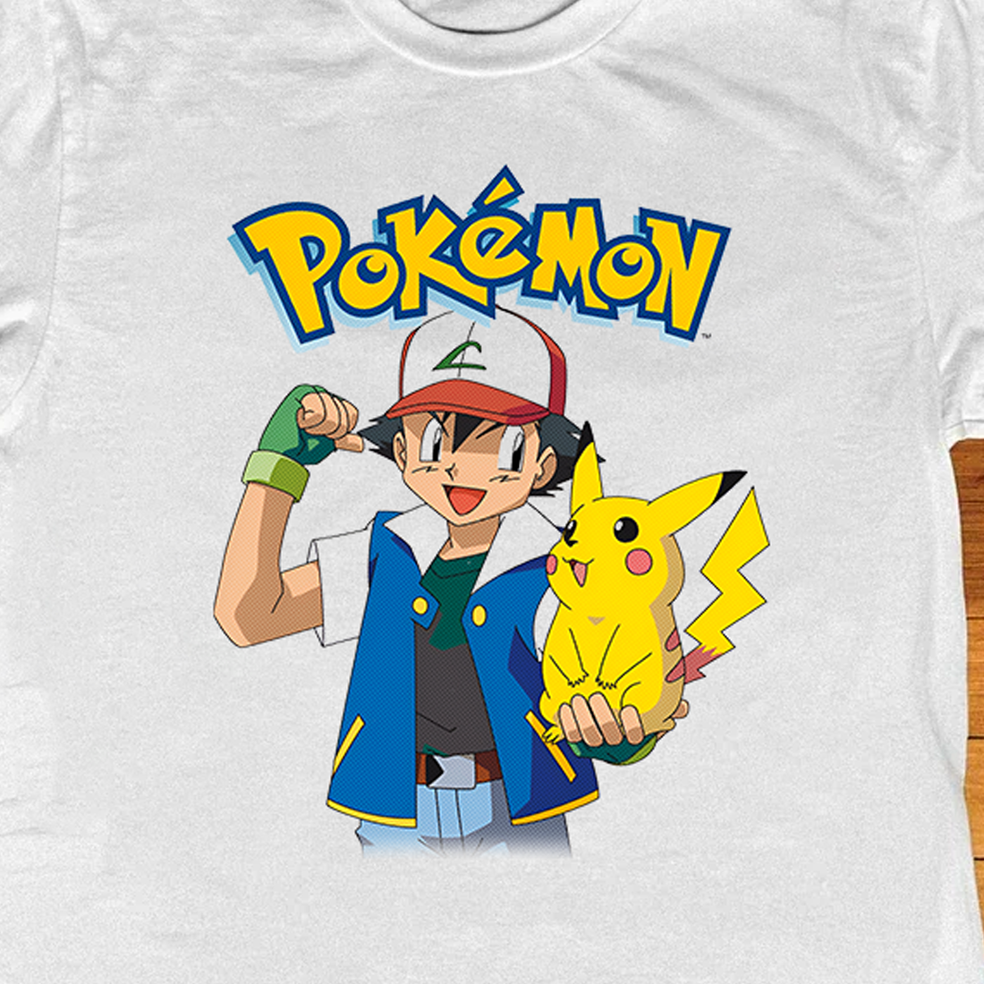 PKMN Ash White Tee