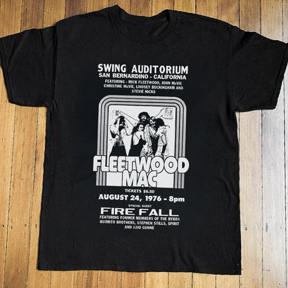 76 Fleetwood Mac Show Black Tee