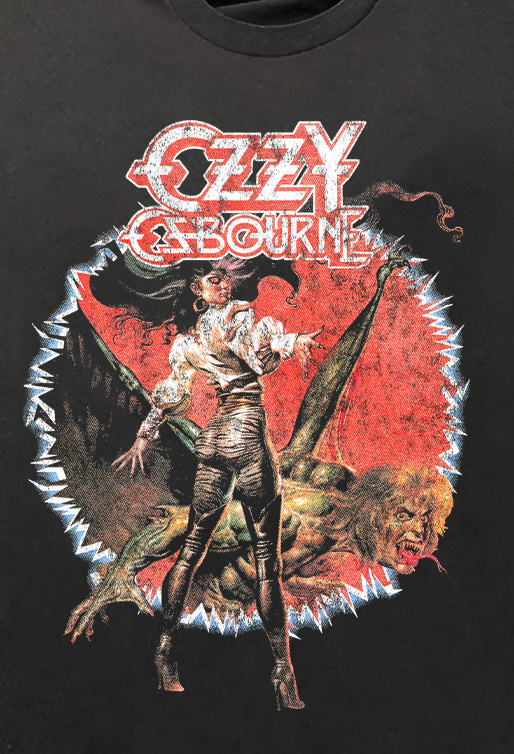 OZZY VINTAGE BLACK T-SHIRT