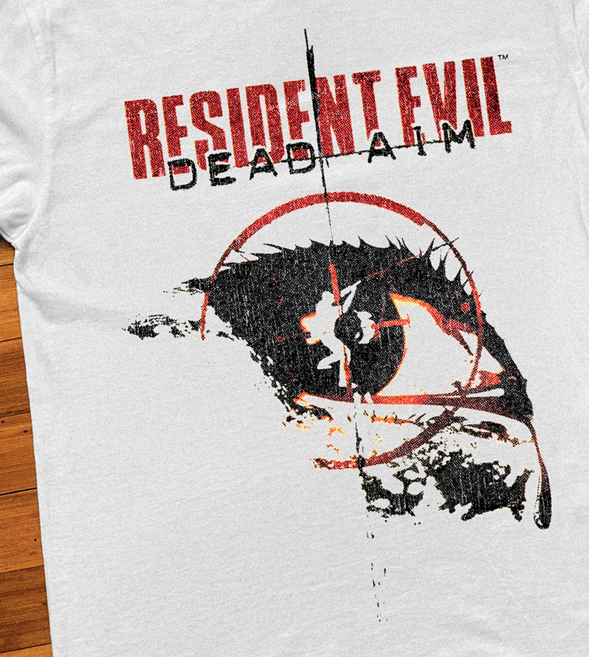 '03 RESIDENT EVIL DEAD AIM WHITE T-SHIRT