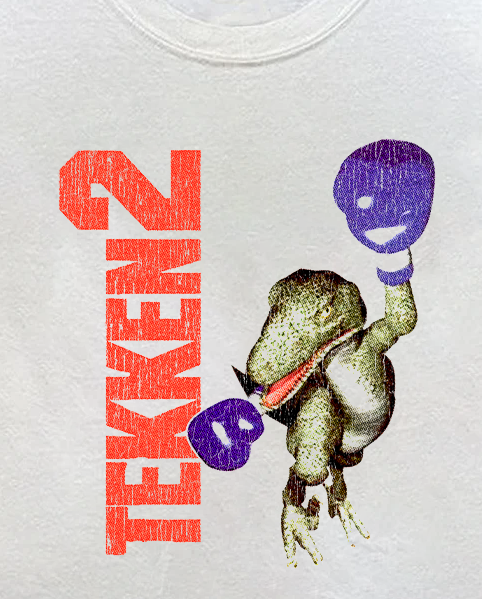 TEKKEN 2 ALEX VINTAGE WHITE T-SHIRT