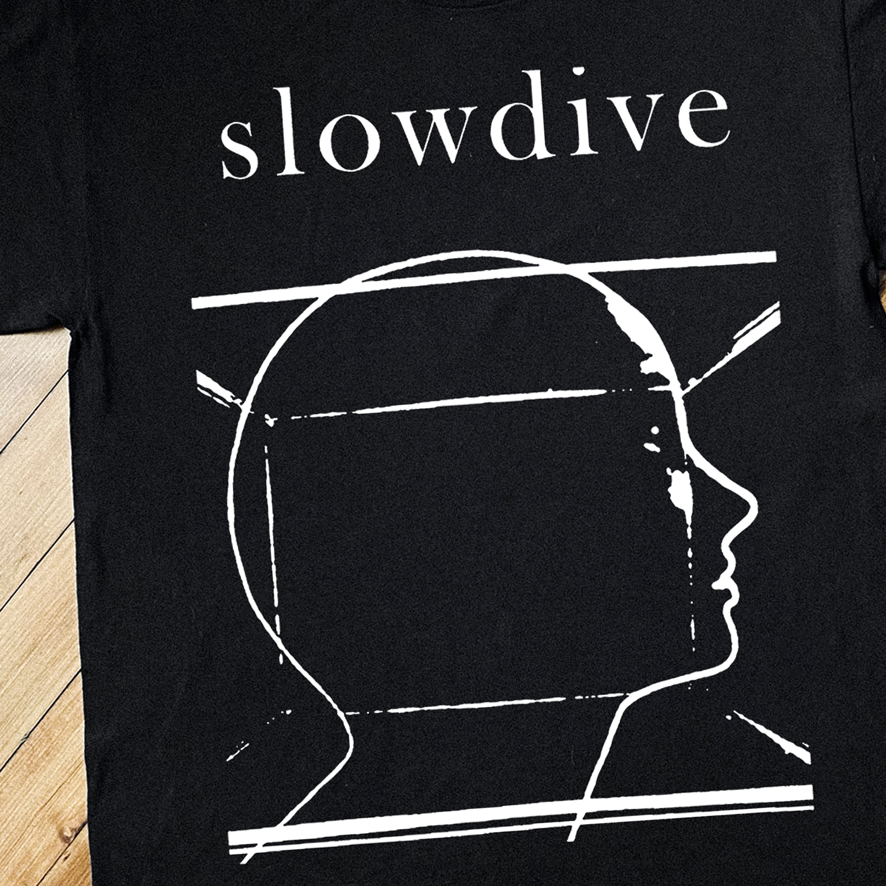 SLOWDIVE VINTAGE BLACK T-SHIRT