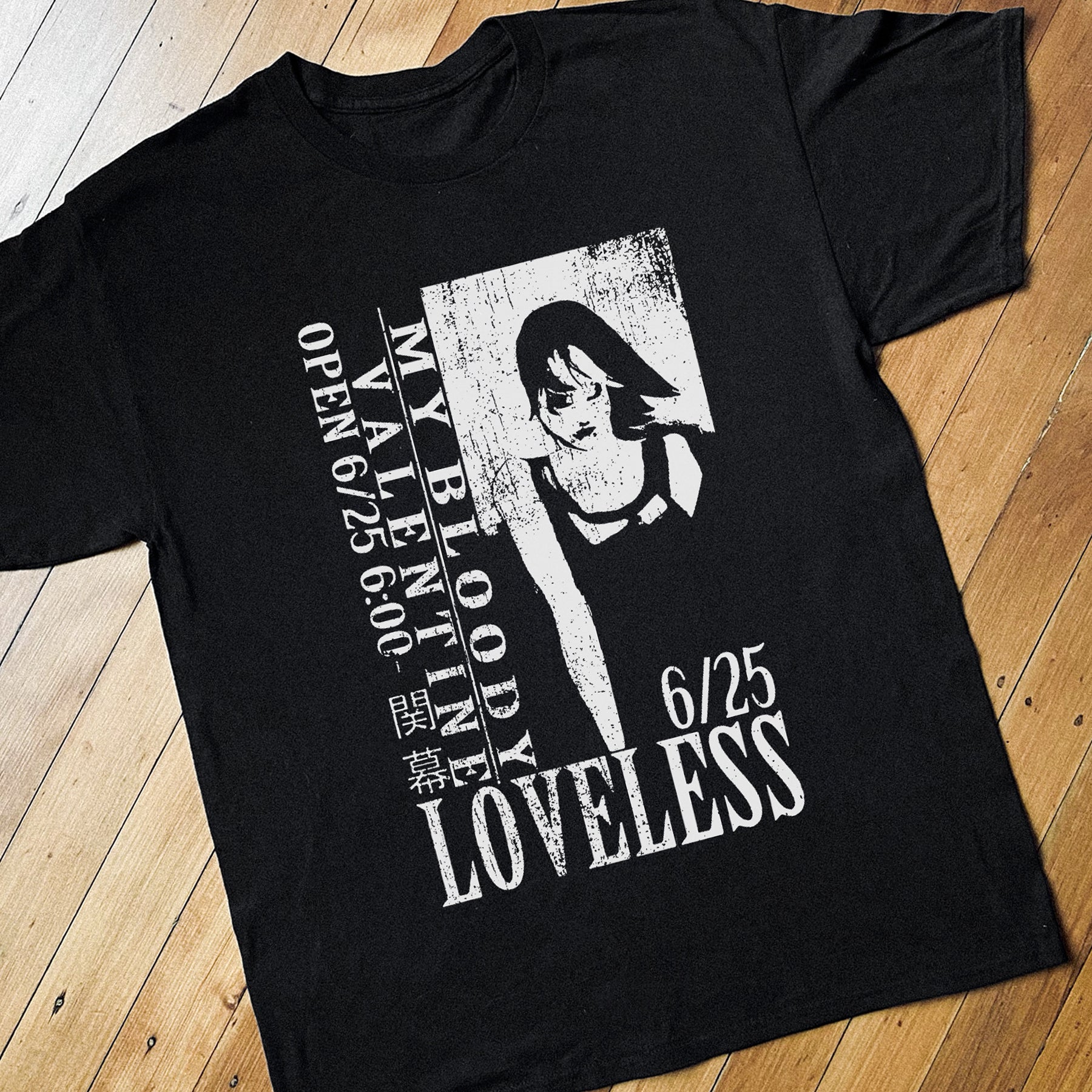 Final Fantasy VII Loveless My Bloody Valentine Black Tee – Parallel